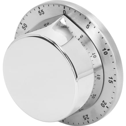 Keuken Mechanische Timer 304 Roestvrij Staal Magnetische Zuignap Chef Kooktimer Klok Wit wit