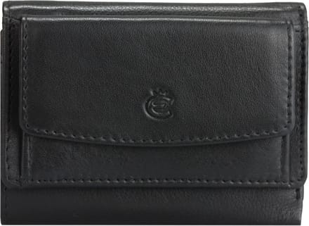 Esquire Eco Portemonnee Leer 10 cm - Jongens - Horizontaal - black
