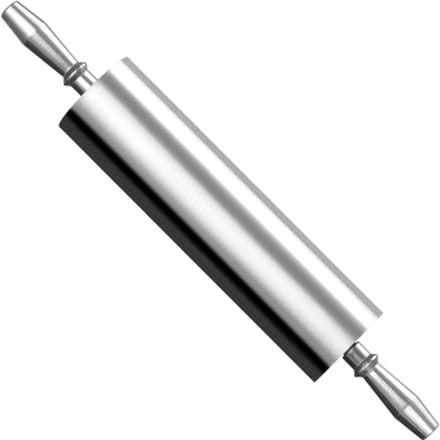 HENDI Aluminium deegroller – ergonomische handgrepen – soepel draaiende kogellagers – 545 mm