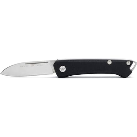 Buck saunter black drop point pe