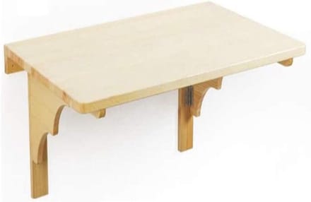 Opklapbaar Bureau - Wandbureau Tafel - Ruimte Besparen - Stabiel Draagframe - 100x50cm - Grenenhout