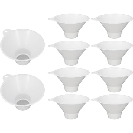 10 stuks Toilet Niersteen Opvanger Plastic Gaasfilter Niersteen Zeef Trechter Calculi white