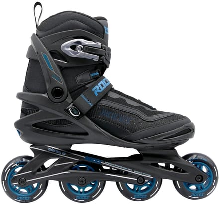 Roces Icon X 80 Skeelers - Inline Skates - Zwart/Blauw - Maat 42