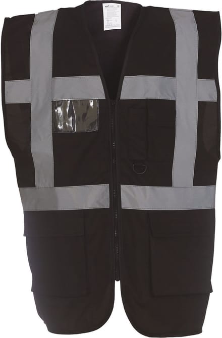 Yoko Signalisatie multifunctioneel executive vest YHVW801 - Black - S