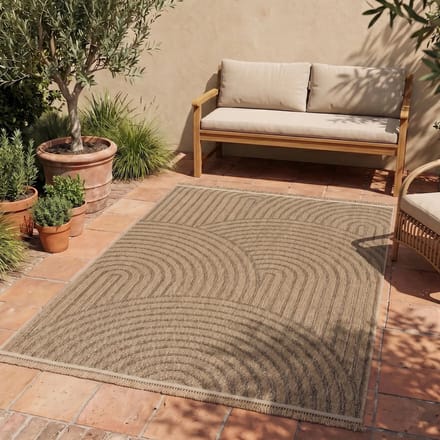 Flycarpets Binnen en Buitenkleed - Vloerkleed Colinna - Beige