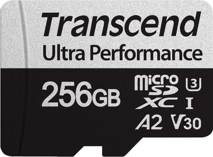 Transcend microSDXC 340S microSDHC-kaart 256 GB Class 10, Class 3 UHS-I