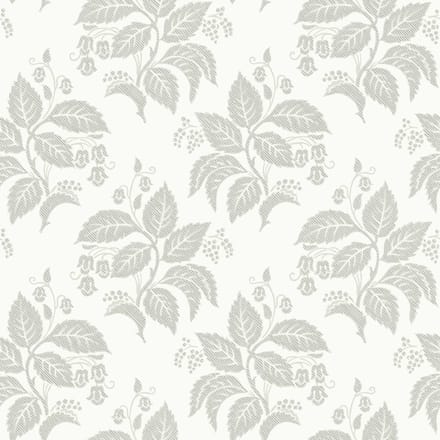 Boråstapeter Vliesbehang 8058 - Anno II - Botanisch Grijs - 53cm x 10.05m