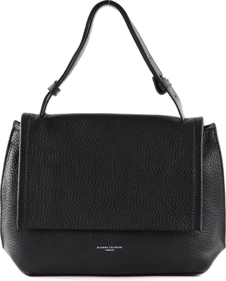GIANNI CHIARINI Leren Schoudertas Vera Shoulder Bag Nero Zwart