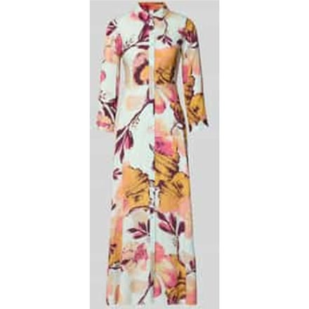 Overhemdjurk van viscose met knoopsluiting model 'SAVANNA'