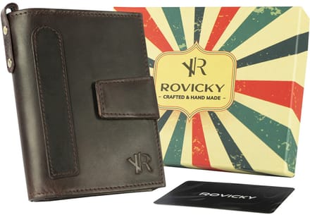 Rovicky - Portemonnee - Retro Stijl - Heren - RFID