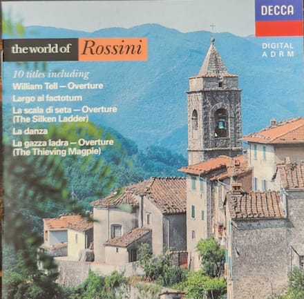 1-CD Rossini - THE WORLD OF - JOAN SUTHERLAND / CECILIA BARTOLI / LUCIANO PAVAROTTI