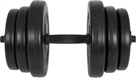 Gyronetics Dumbell - Kunststof - 20 kg - 25 mm - Eén stang