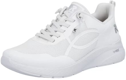 Rieker Dames Sneaker Sneaker Casual Comfortabel Memory-Foam M8551-80 Wit