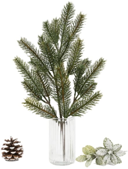 Feeric lights & Christmas kersttak 66 cm - dennentak - kerstdecoratie - realistisch - kunststof