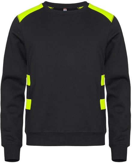 Clique Ambition Roundneck 021074 - Signaalgeel - XS