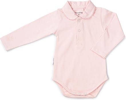 Frogs and Dogs - Polo Romper Basic - Roze - Maat 56 - Meisjes