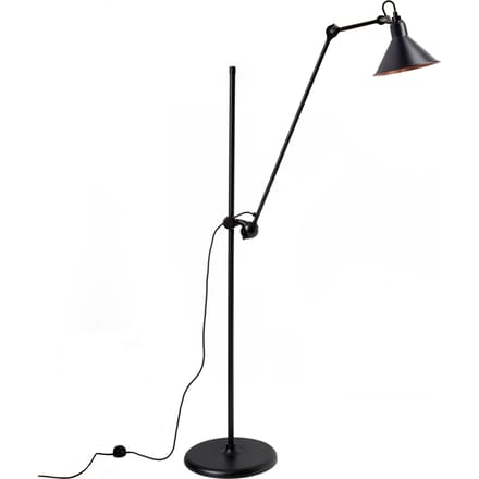 DCWéditions - LAMPE GRAS N°215 zwart vloerlamp - zwart/koper - conisch