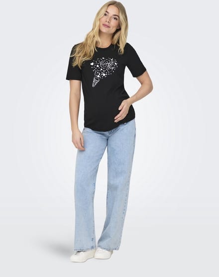 ONLY - OLMPOP BOOMIE S/S REG TOP JRS - Dames