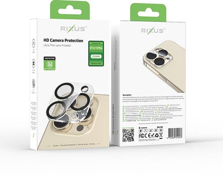 Rixus Clear HD For iPhone 14, 14 Plus Camera Tempered Glass