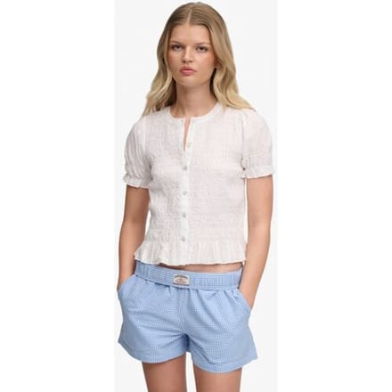 Gesmokte damesblouse Superdry