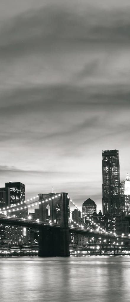 Deursticker Muursticker New York | Zwart | 91x211cm