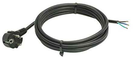 PVC Aansluitkabel 3 Meter Zwart voor Bouw en Tuin