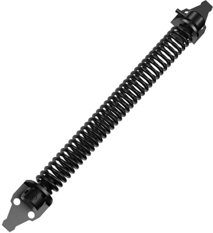 Deurdranger - Automatische sluiting - Veiligheid behouden - Zelfsluitend veerdemperwiel - 36 cm lengte - Zwart