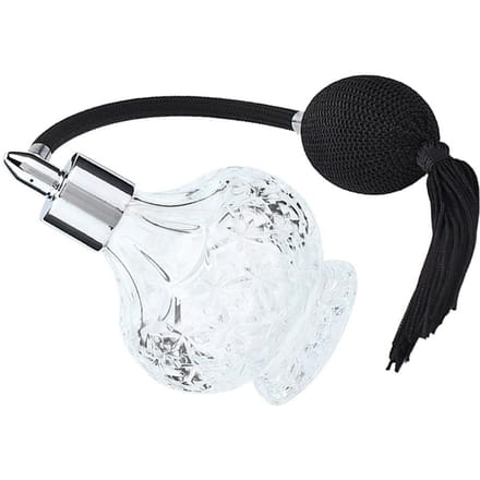 Retro Glazen Parfumflesje Hervulbare Kwast Lege Spuitfles Verstuiver 80ml black