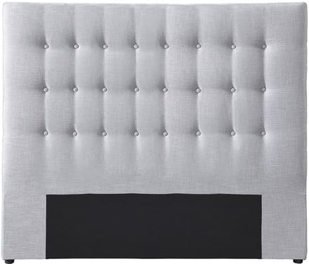 Vente-unique Hoofdbord met capitonnage 180 cm - Stof - Lichtgrijs - FRANCESCO