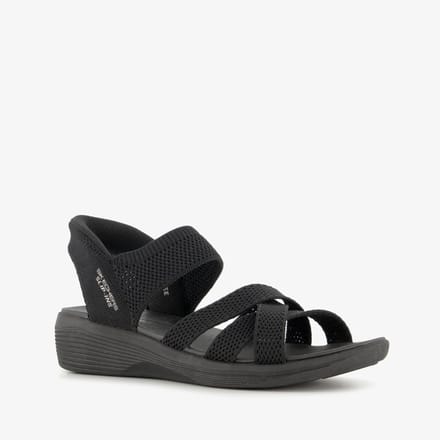 Skechers Arya Slip-ins Sandalen zwart Textiel - Dames - Maat 39