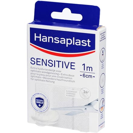 Hansaplast Sensitive 1m x 6cm 1 Pleister