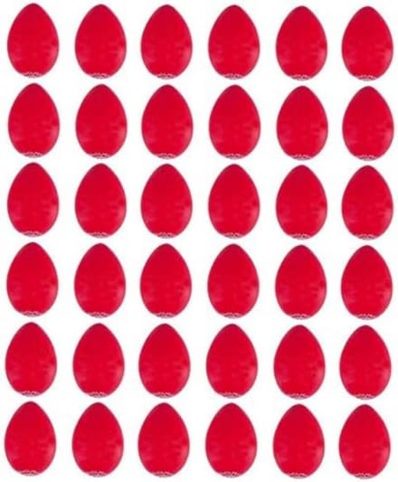 Eier Shakers - Percussie Eieren - Muziek Maken - Wasbaar Plastic - 36 Stuks - Rood