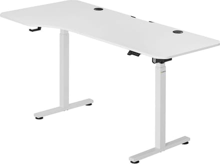 Elektrisch Verstelbaar Bureau / Sta Zit Bureau - 160 x 75 cm - Wit