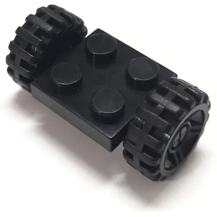 BRICOLAGE Blocs de Construction Figures Briques Axe Siège & Roues 1x2 2x2 Éducatif Créatif Dimensionnel Fonctionne Avec Jouets idéal pour black