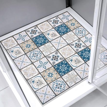 Vierkante Douchemat - Antislip Badmat - Veilig Douchen - Zachte Voetmassage - 81 x 81 cm - Bruin