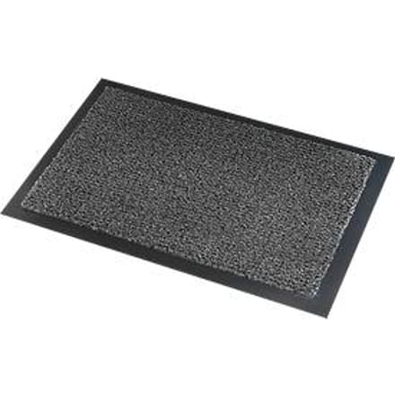 Deurmat Savane, met borsteleffect, B 1200 x L 2400 mm, wasbaar, grijs