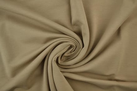 French terry stof - Taupe - 10 meter