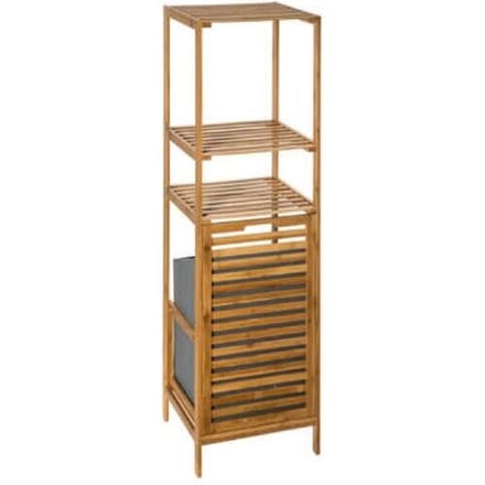 5five Mix n'Modul bamboe badkamerplank met wasmand - Natuurlijk, 35 x 32 x 118 cm