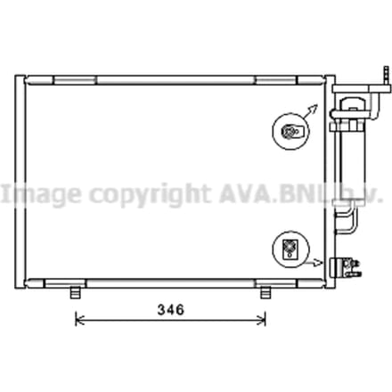 Condensator, airconditioning AVA COOLING FD5615D AVA