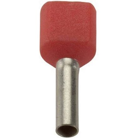LAPP 61802034 Dubbele adereindhulzen 10 mm² Deels geïsoleerd Rood 100 stuk(s)