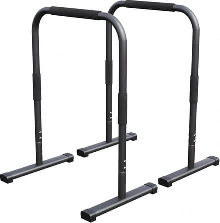 Gorilla Sports Dip Bars Deluxe - Push up stand bar - Parallettes - Zwart