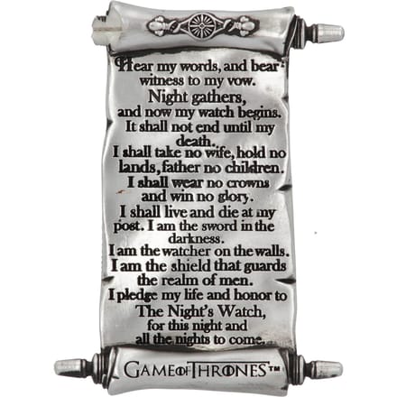 Game of Thrones Nachten horloge magneet