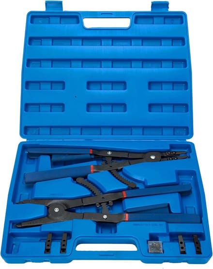 Snap Ring Tangen - Set 2 Stuks - Bevestigen & Ontgrendelen - Veerratelvergrendeling - 159 mm Capaciteit - Niet gespecificeerd