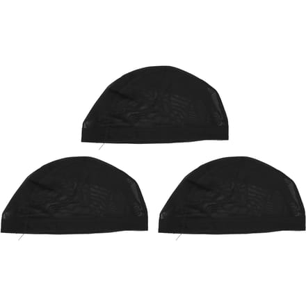 3 Stuks Pruik Haarnetjes Nylon Ademend Comfortabel Veerkrachtig Zwart Mesh Pruik Haarnet black