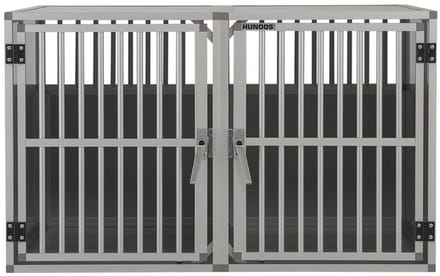 Hundos Autobench Recht Model Dubbel 100x110x67 met spijlen Nieuw