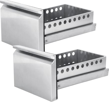 Arktic Set van 2 lades met rails – Profi Line – 300x545x145 mm – roestvast staal