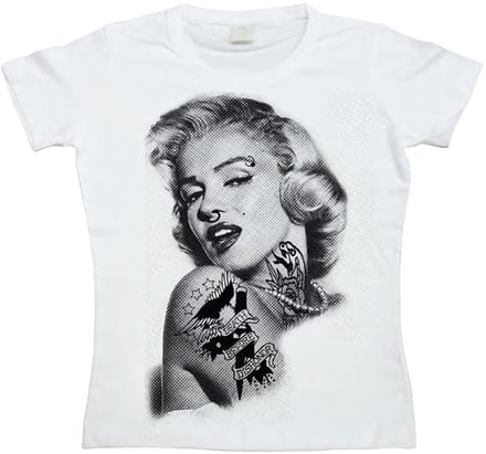 Marilyn Monroe Dames Got Attitude Girly T-shirt SH-5-15183-H15-10