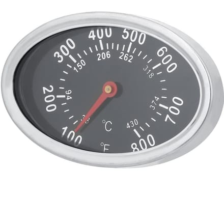 Roestvrijstalen BBQ Smoker Grill Thermometer Temperatuurmeter 430 celsius gray