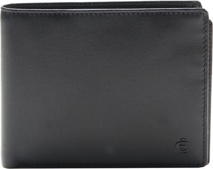 Esquire Portemonnee Slim Wallet Black Zwart
