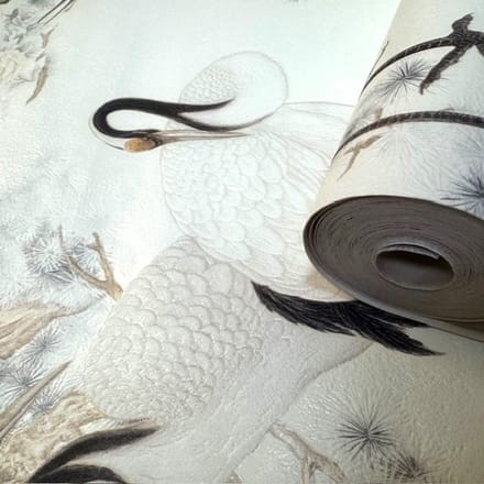 kraanvogel dieren vinyl Japans behang tapete 7686-36